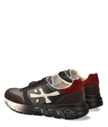 Кожаные кроссовки PREMIATA MICK 7719 серые