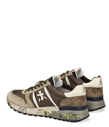 Мужские кроссовки PREMIATA LANDER 7704 серо-бежевые