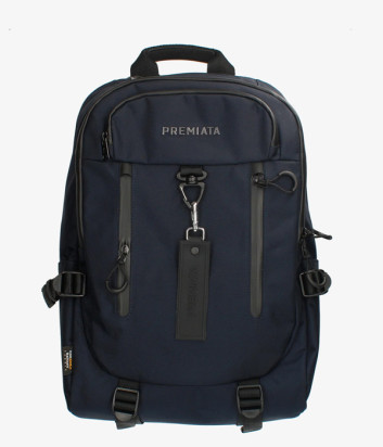 Нейлоновий рюкзак PREMIATA VENTURA 2144 із зовнішніми кишенями синій