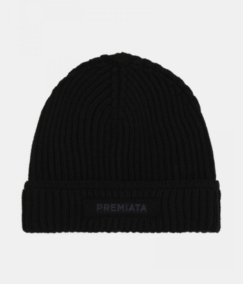 Шапка із вовни PREMIATA BALE 23 чорна Шапка із вовни PREMIATA BALE 23 чорна