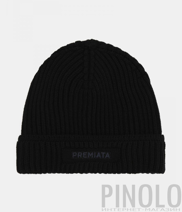 Шапка із вовни PREMIATA BALE 23 чорна Шапка із вовни PREMIATA BALE 23 чорна