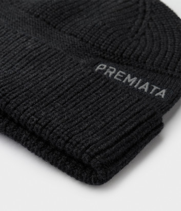 Шапка из шерсти PREMIATA HALTA 09 антрацитовая