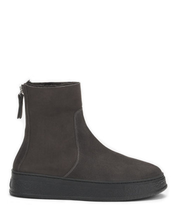 Замшевые ботинки на меху AGL Giuly Warm D946501 коричневые