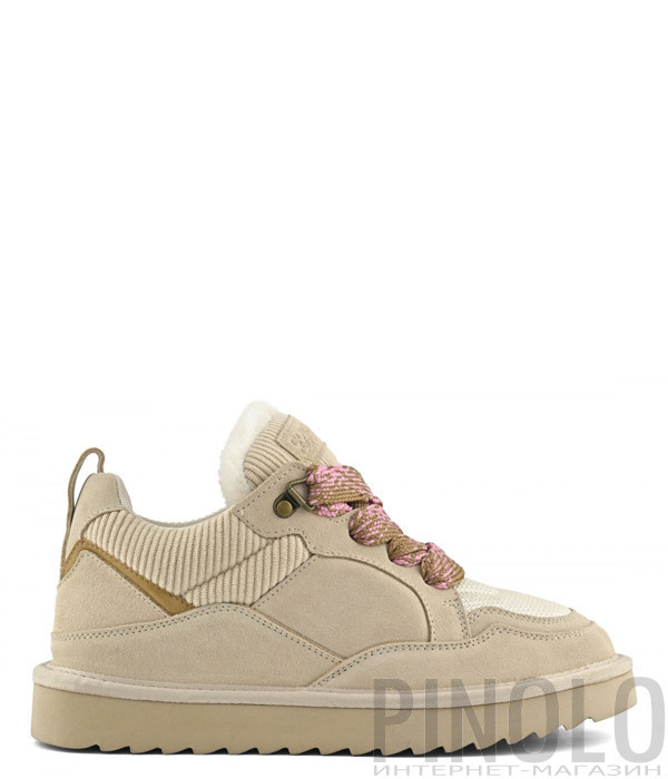 Замшеві кросівки з великими шнурками COLORS OF CALIFORNIA HC.F25.YW261 бежеві Замшеві кросівки з великими шнурками COLORS OF CALIFORNIA HC.F25.YW261 бежеві