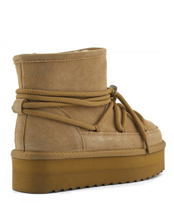 Замшевые ботинки на платформе COLORS OF CALIFORNIA HC.F25.YWPLA12 карамельные