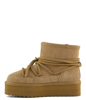 Замшевые ботинки на платформе COLORS OF CALIFORNIA HC.F25.YWPLA12 карамельные