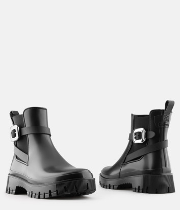 Резиновые ботинки LEMON JELLY Sadie с металлической пряжкой черные