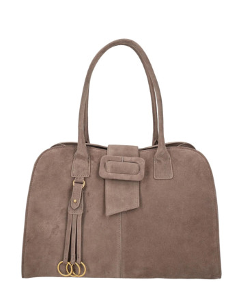 Замшевая сумка TOSCA BLU Rachel TF2566B66 серо-бежевая