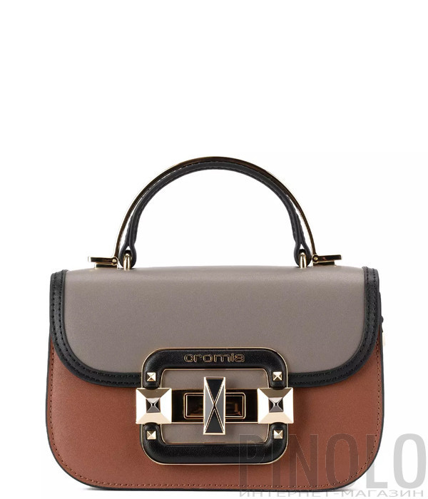 Сумка в гладкій шкірі CROMIA It Jewel 1406057 коричнева