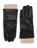 Женские кожаные перчатки TOSCA BLU TF24560G03 черные