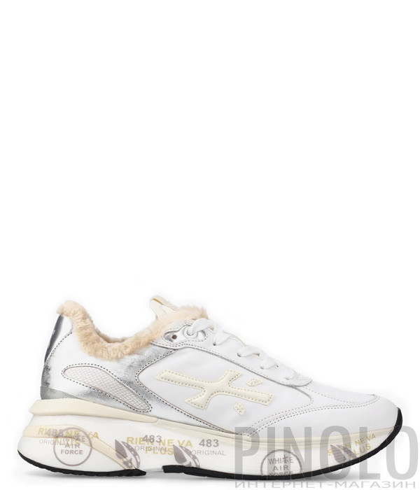 Женские кроссовки на меху PREMIATA MOERUND 7798M белые