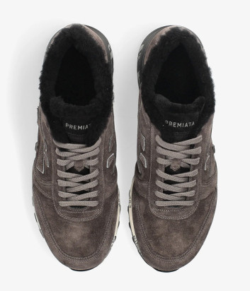 Мужские кроссовки на меху PREMIATA MICK 7067NM серые