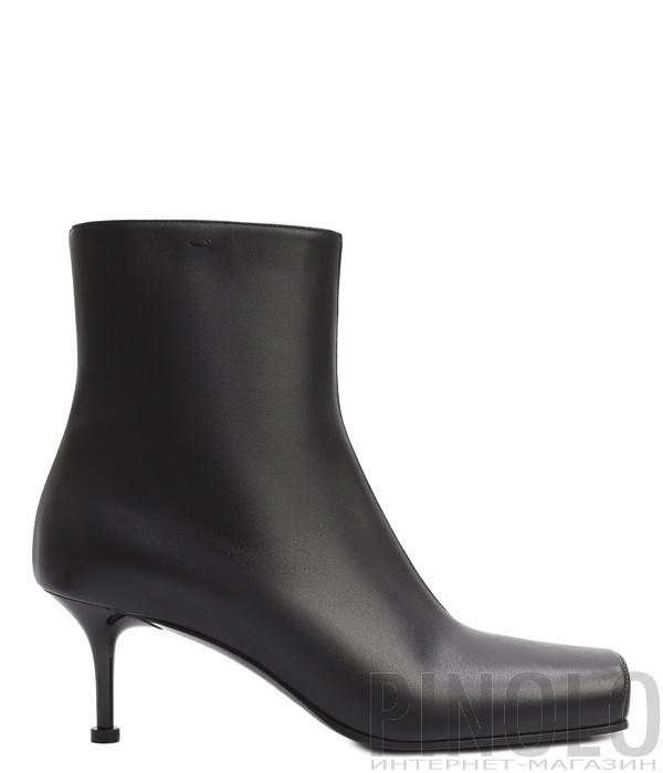 Кожаные ботильоны с квадратным носком PREMIATA M7201 черные