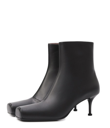 Кожаные ботильоны с квадратным носком PREMIATA M7201 черные