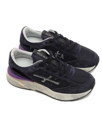 Кожаные кроссовки PREMIATA MOERUND MOERUND 7794 синие