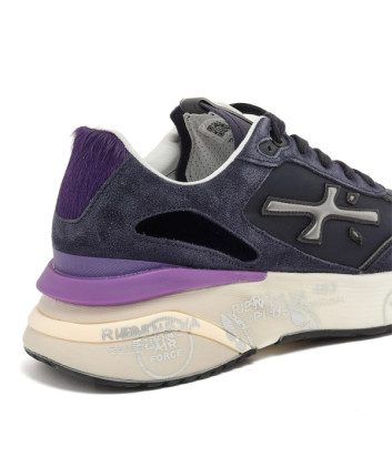 Кожаные кроссовки PREMIATA MOERUND MOERUND 7794 синие