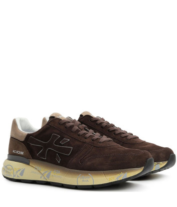 Мужские кроссовки PREMIATA MICK 7898 в замше коричневые