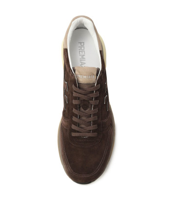 Мужские кроссовки PREMIATA MICK 7898 в замше коричневые