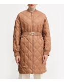 Стеганая куртка свободного кроя TWINSET 252TP2130 коричневая