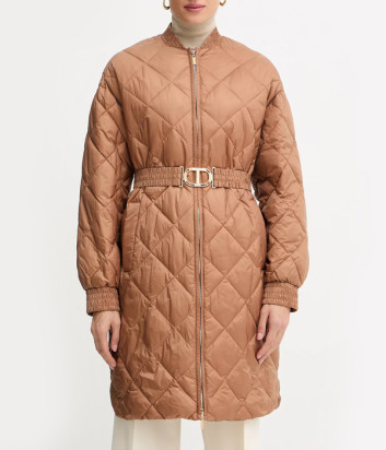 Куртка вільного крою TWINSET 252TP2130 коричнева
