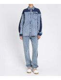 Костюм из двухцветного денима TWINSET 252LI2HAA-252LI2HBB рубашка и брюки