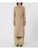 Подвійне пальто із чистої вовни WEEKEND Max Mara MANU бежеве