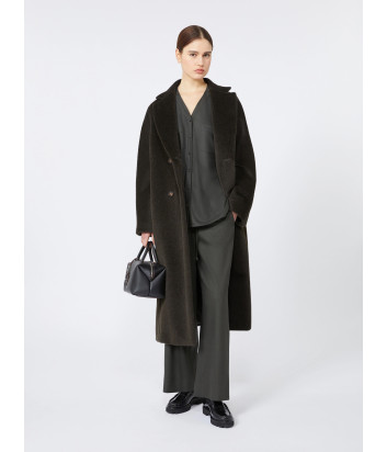 Двубортное пальто из шерсти и альпаки 'S Max Mara ROSANNA зелёное