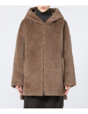 Утеплена двостороння куртка Max Mara The Cube SPACEFE прямого крою коричнева