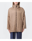 Утепленная куртка Max Mara The Cube PARIS с высоким воротником коричневая