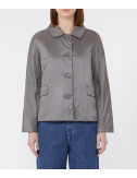 Куртка из водоотталкивающего брезента Max Mara The Cube GREENS с утеплителем серая
