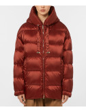 Пуховик з капюшоном і куліскою Max Mara The Cube FELICE червоний