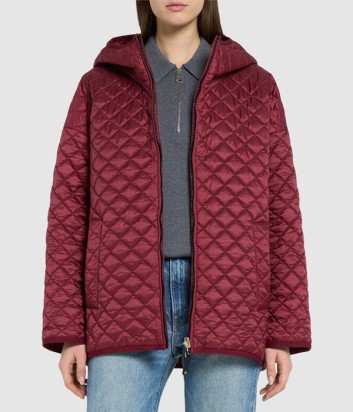 Коротка двостороння куртка з капюшоном Max Mara The Cube LEO червона