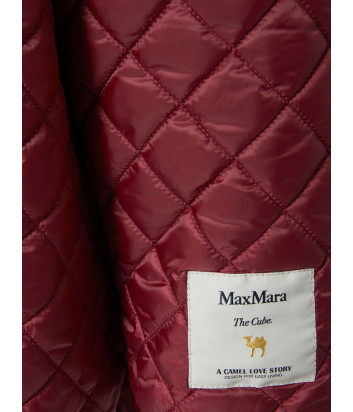Короткая двухсторонняя куртка с капюшоном Max Mara The Cube LEO красная