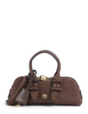 Сумка - багет в натуральной замше PINKO Escape Bag 105334 коричневая