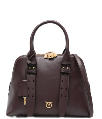 Шкіряна сумка PINKO Escape Bag 105906 середнього розміру коричнева