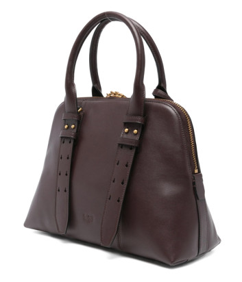 Кожаная сумка PINKO Escape Bag 105906 среднего размера коричневая