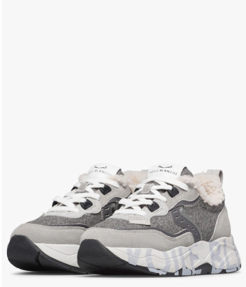 Кроссовки на меху VOILE BLANCHE Club105 Fur 2019460013B26 серые