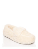 Лоферы с плюшевой отделкой HELENA SORETTI Airy 26F4 молочные