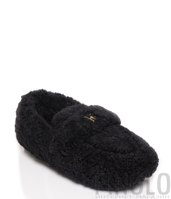Лоферы с плюшевой отделкой HELENA SORETTI Airy 26F5 черные