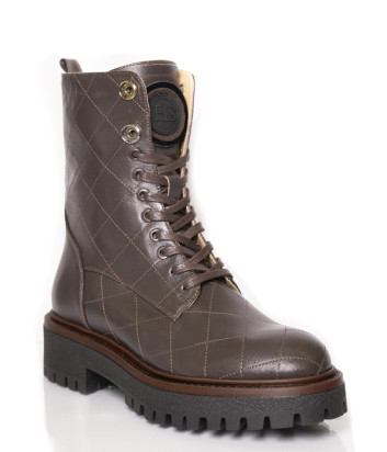 Шкіряні черевики HELENA SORETTI Home 2630 коричневі