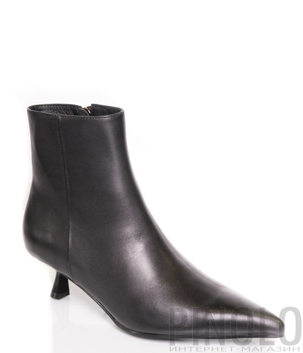 Шкіряні ботильйони BIANCA DI R1651 чорні