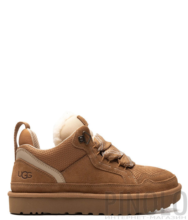 Замшеві кросівки на хутрі UGG Lowmel 1144032 руді