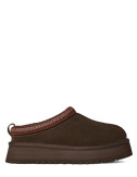 Тапочки на платформе UGG Tazz II 1174471 с плетеной отделкой коричневые