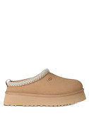 Тапочки на платформе UGG Tazz II 1174471 с плетеной отделкой песочные