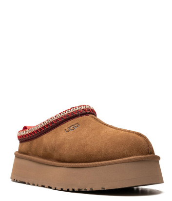 Тапочки на платформе UGG Tazz II 1174471 с плетеной отделкой рыжие
