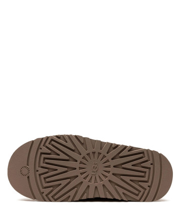 Тапочки на платформе UGG Tazz II 1174471 с плетеной отделкой рыжие