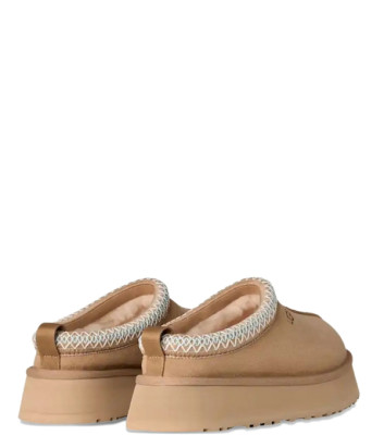 Тапочки на платформе UGG Tazz II 1174471 с плетеной отделкой песочные