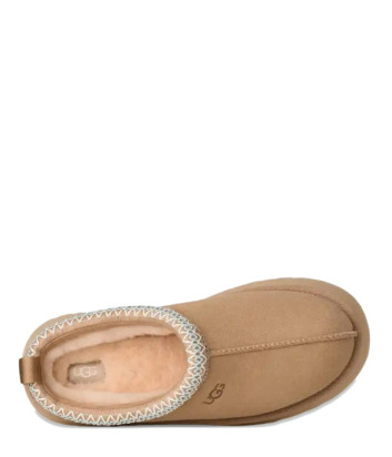 Тапочки на платформе UGG Tazz II 1174471 с плетеной отделкой песочные