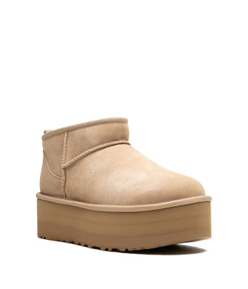 Ботинки на платформе UGG Classic Ultra Mini 1135092 бежевые