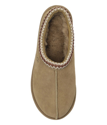 Женские тапочки UGG Tazz Antilope 51000А06-D с плетеной отделкой бежевые